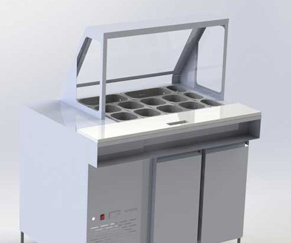 Customised Refrigeration Prep Tables Under Counter Delhi